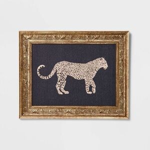 10" x 8" Cheetah Framed Wall Art Canvas - Threshold™ with Studio McGee